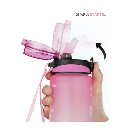 Motivational Hydration Bottle (1L) | Simple Starts Co™